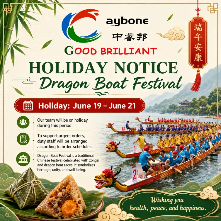 ​Avviso festivo del Dragon Boat Festival – 19–21 giugno 2026